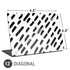 Black Dash Universal Laptop 12in (9.8 x 6.8in) Skin